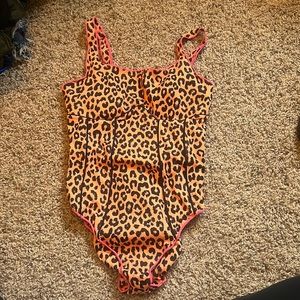 Free People Its Now Cool Leopard One Piece Swimsuit